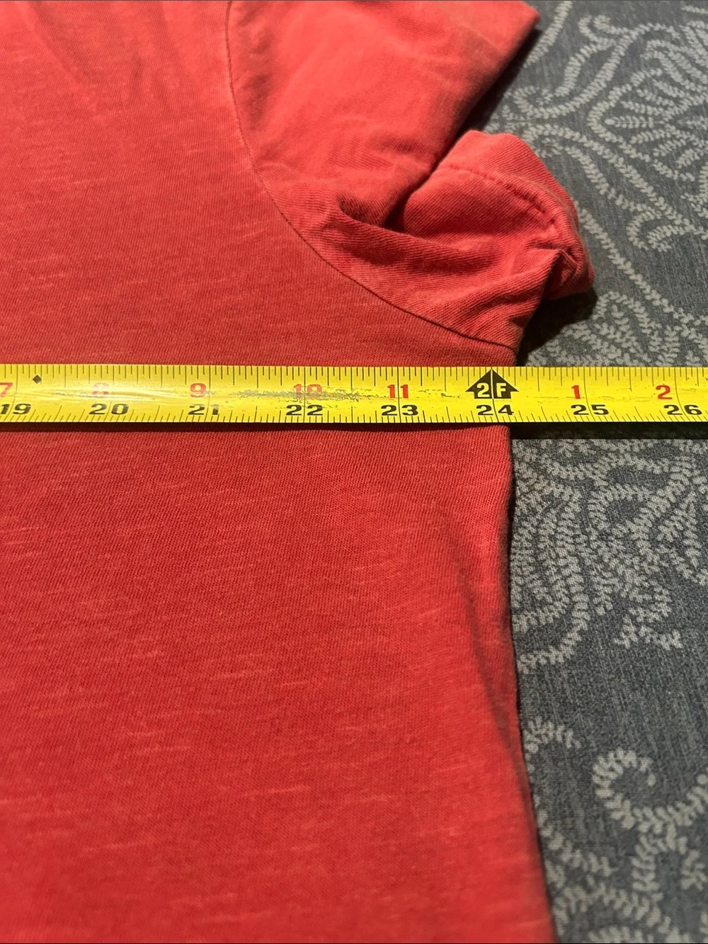 Polo by Ralph Lauren Vintage-Style Red Crewneck Tee with Navy Graphic